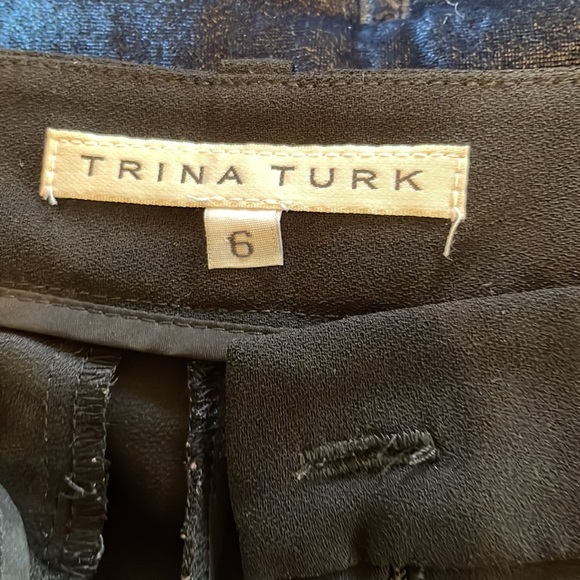 Trina Turk black palazzo pants with pockets - Picture 6 of 8